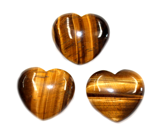 Bild von Tigerauge "Love Hearts" 40mm