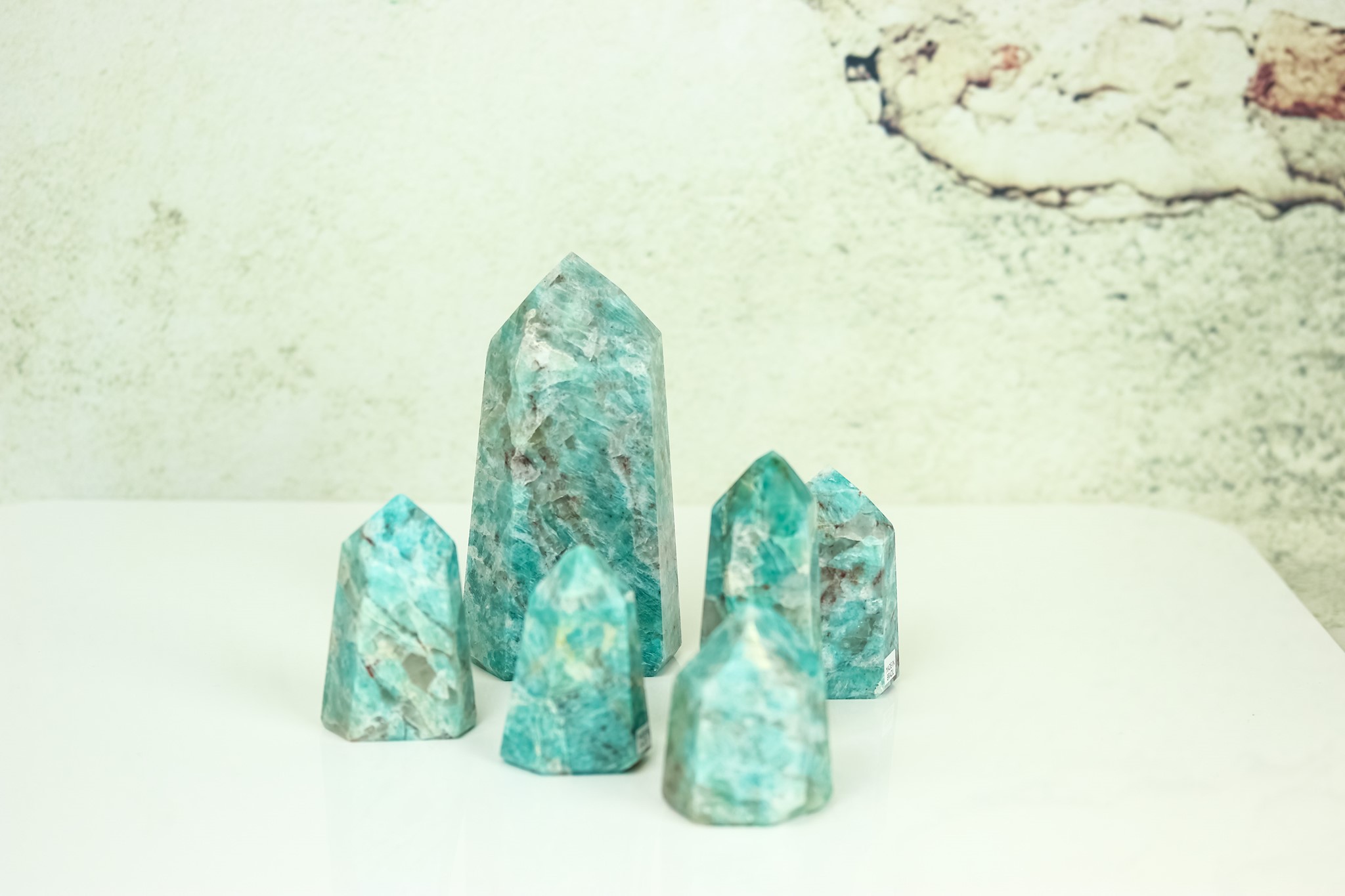 Bild von Amazonit Spitzen poliert (Brasilien)