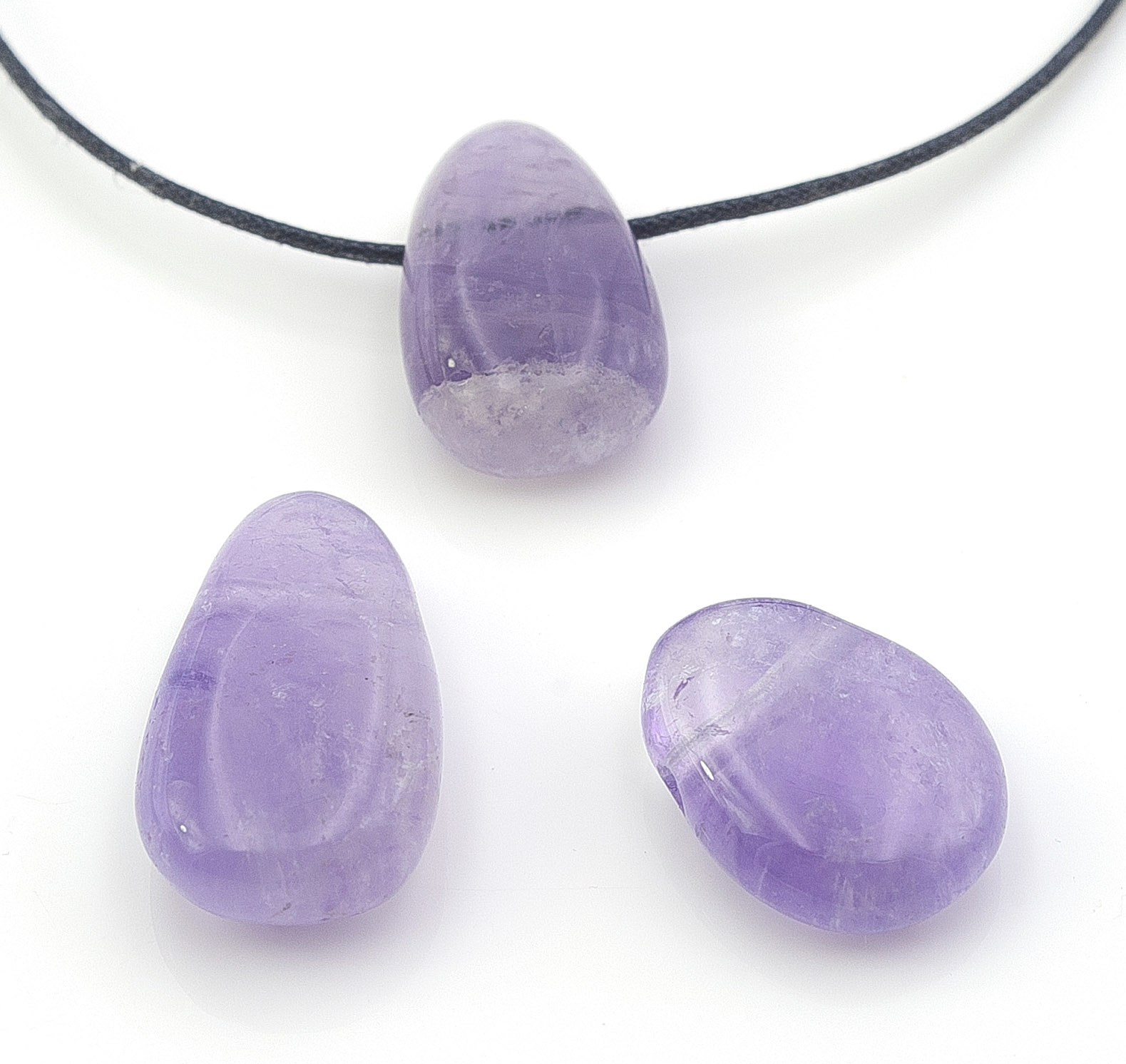 Bild von Amethyst Nugget-Tropfen 20x30mm mit 3mm Loch Anhänger