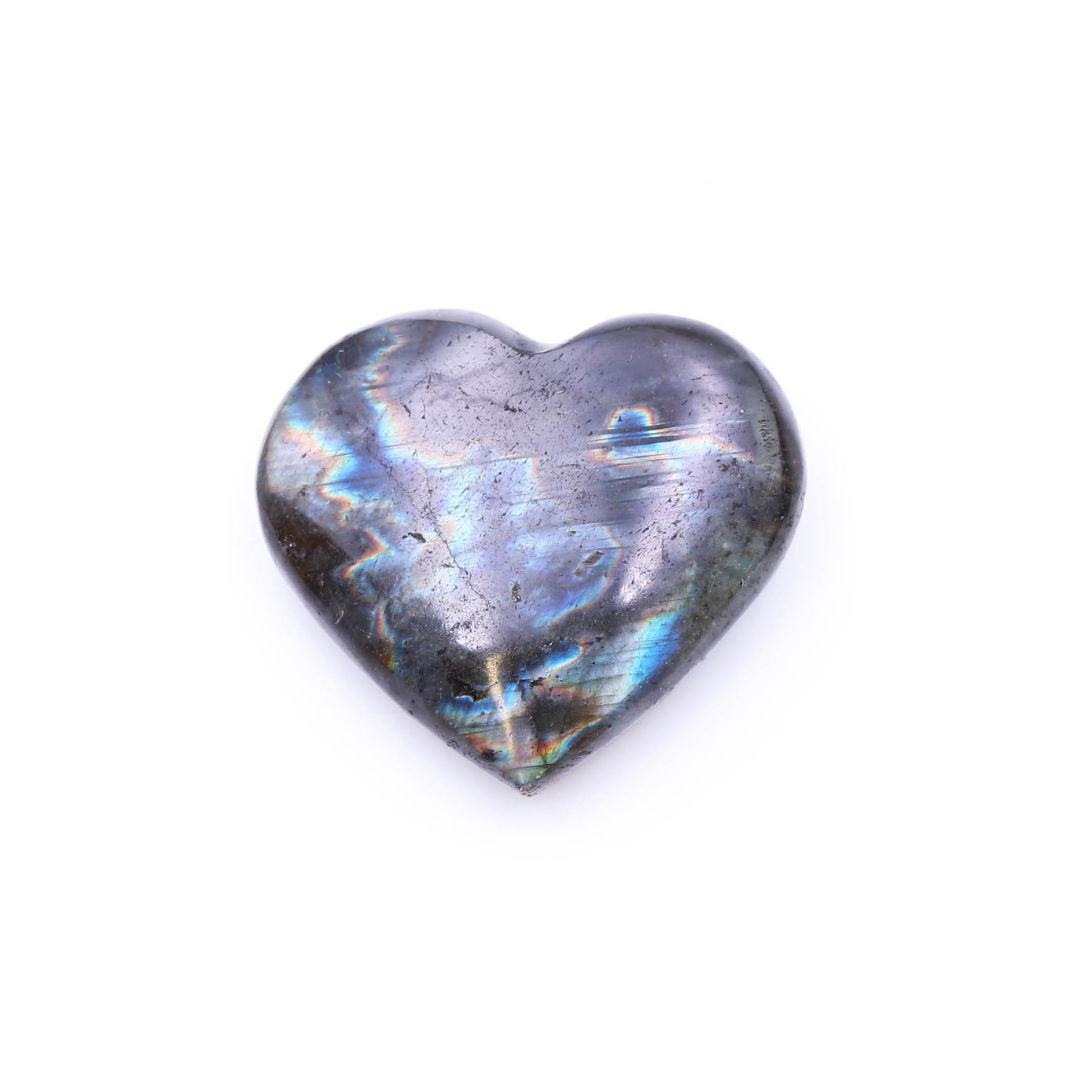 Bild von Labradorit  "Love-Hearts" 30-35mm Madagaskar (Set à 10 Stk)