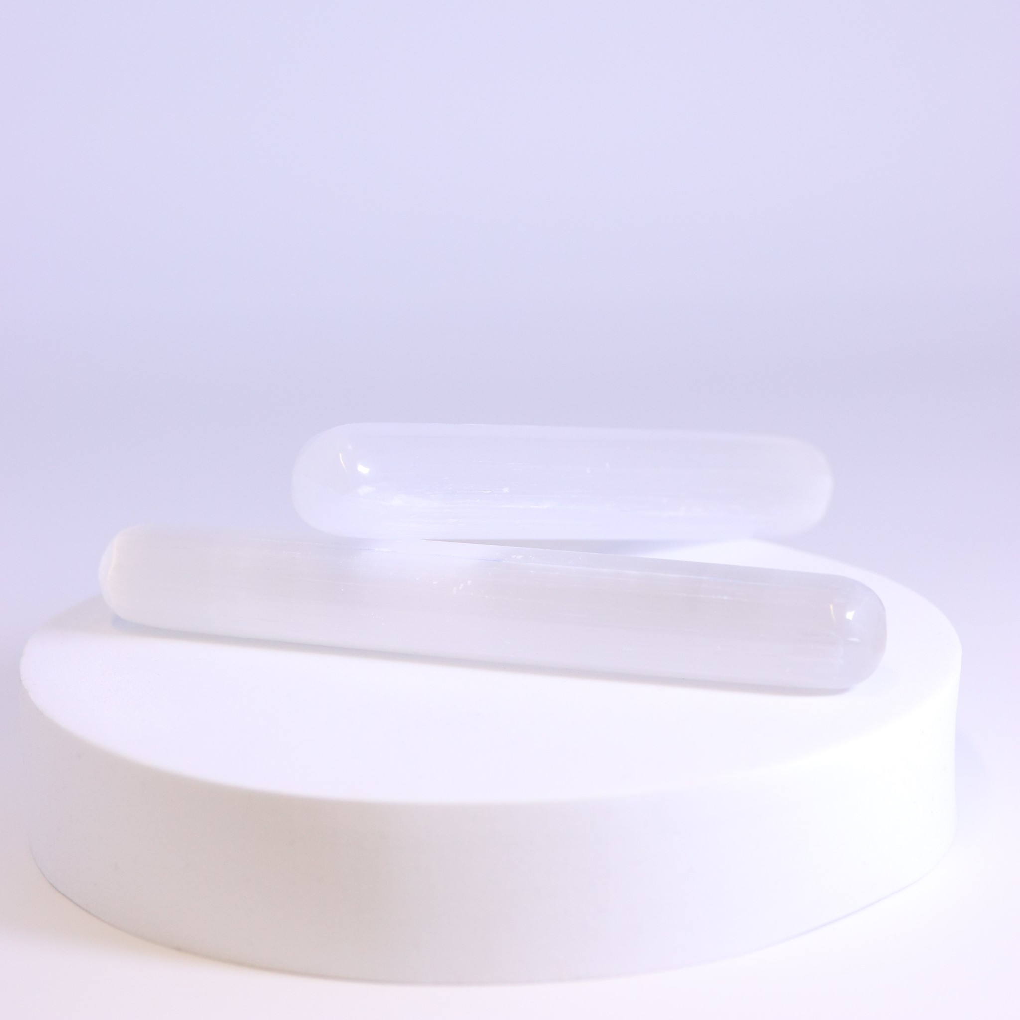 Bild von Selenit Massagestäbe Doppelender 15cm