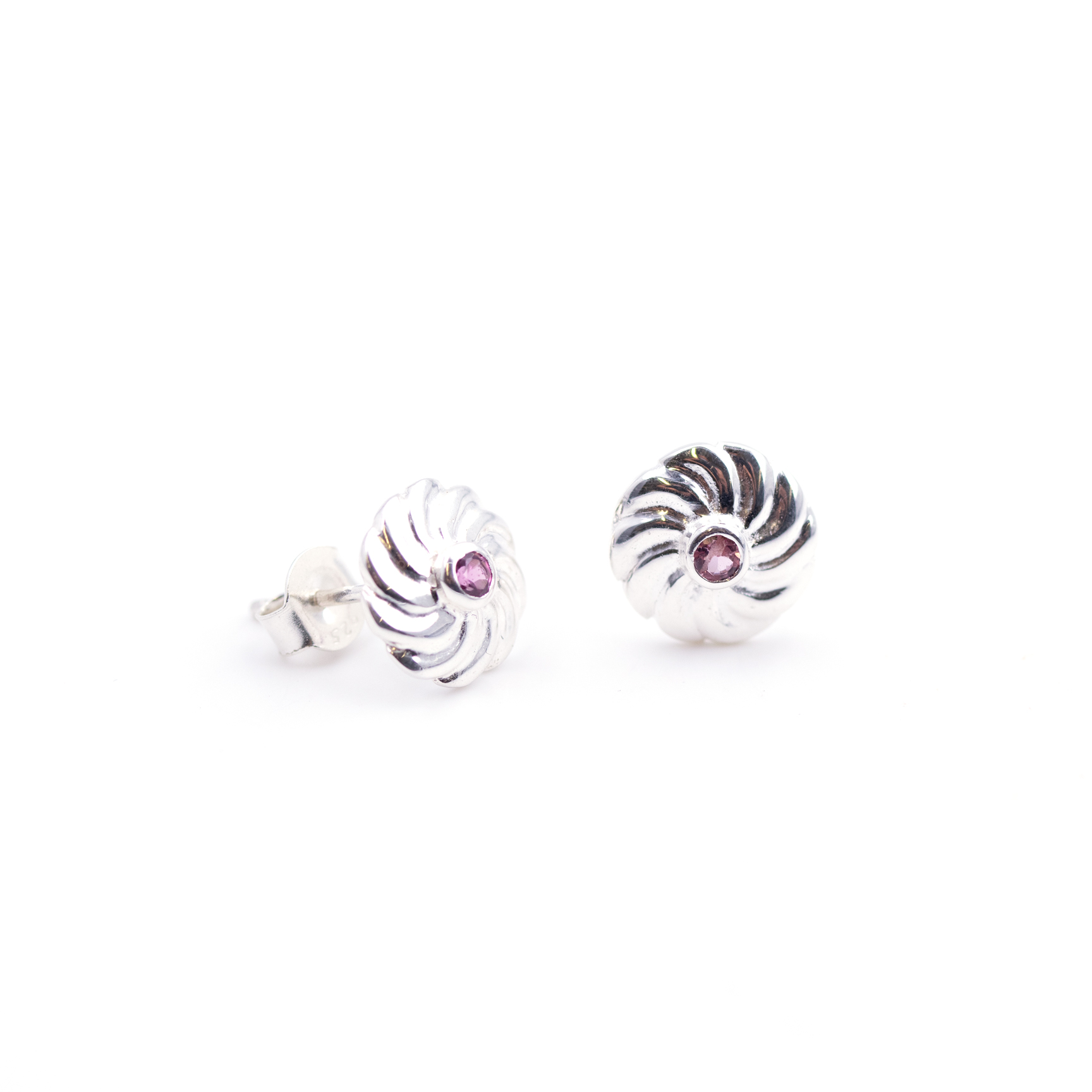 Bild von "Stone in the Moon". Turmalin Pink. Ohrstecker. Silber 925