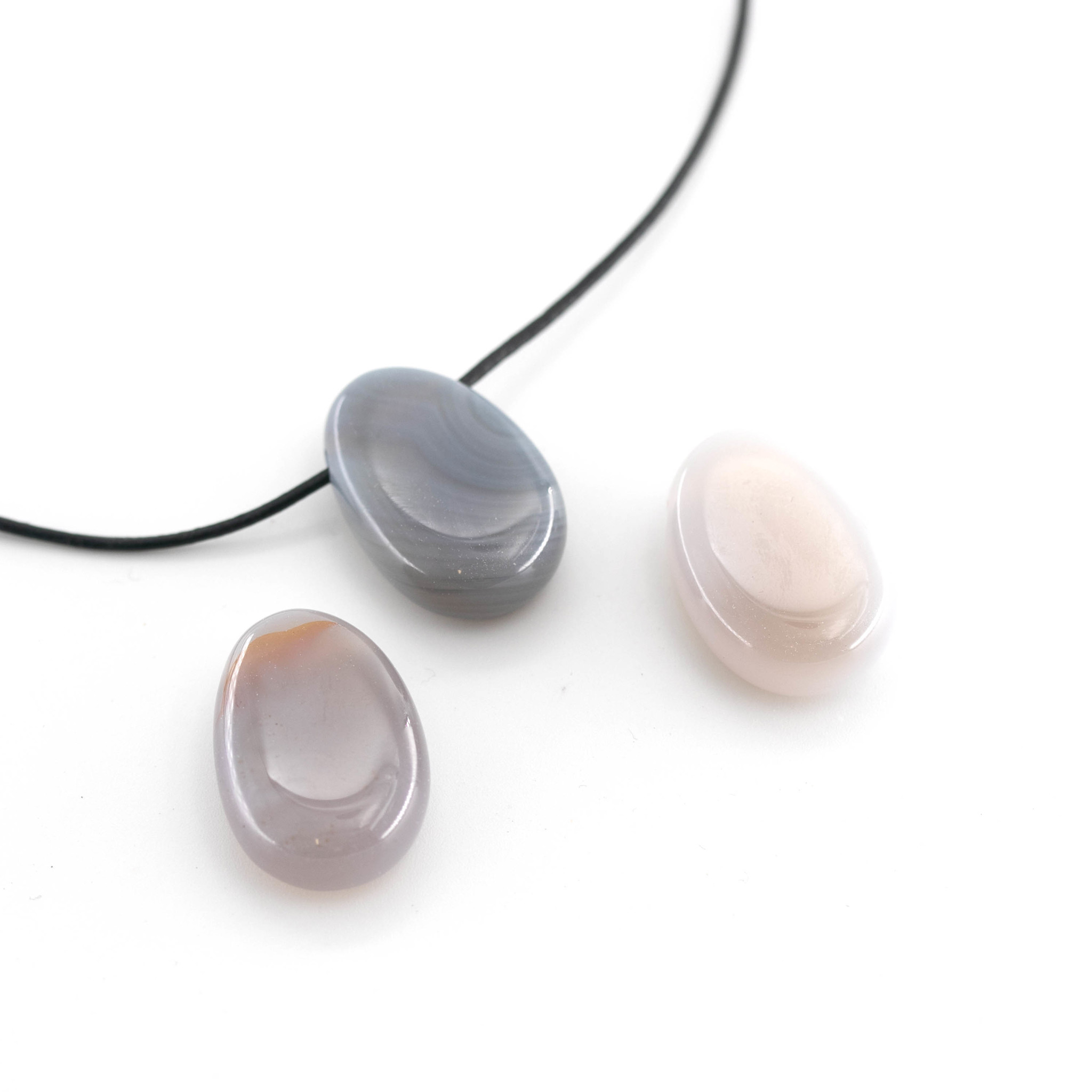 Bild von Achat Nugget-Tropfen 20x30mm mit 3mm Loch Anhänger