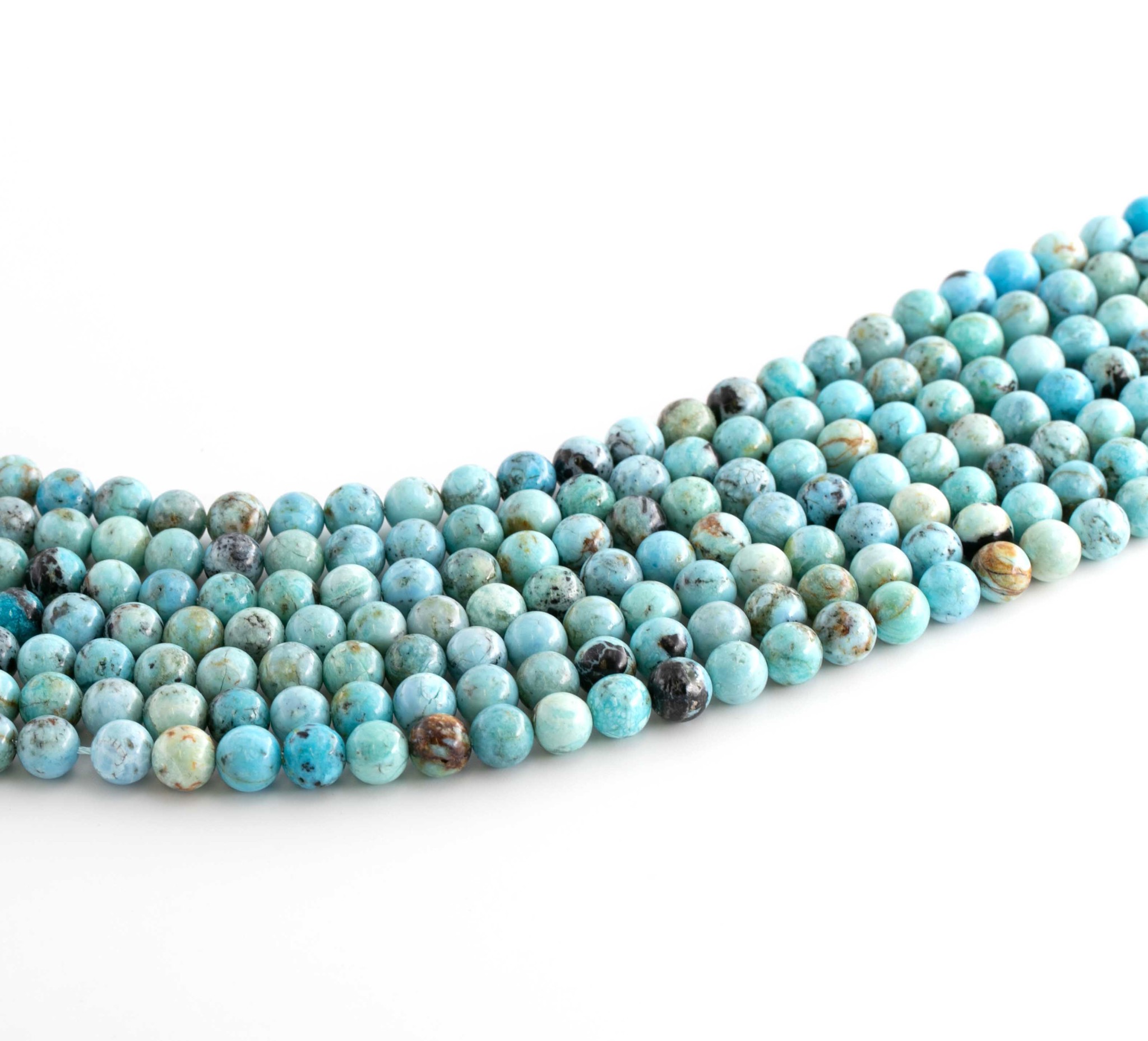 Afrikanischer Opal (blau) Kugeln  8mm Strang