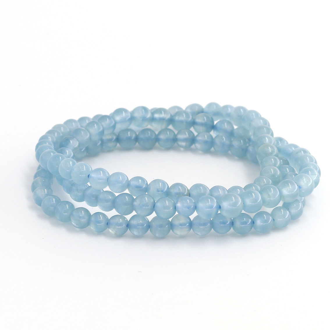 Calcite bleue boules 5mm bracelet de qualité supérieure !