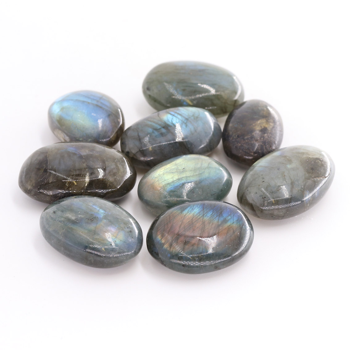 Bild von Labradorit Extra Trommelsteine (VE: 15 Stk.)