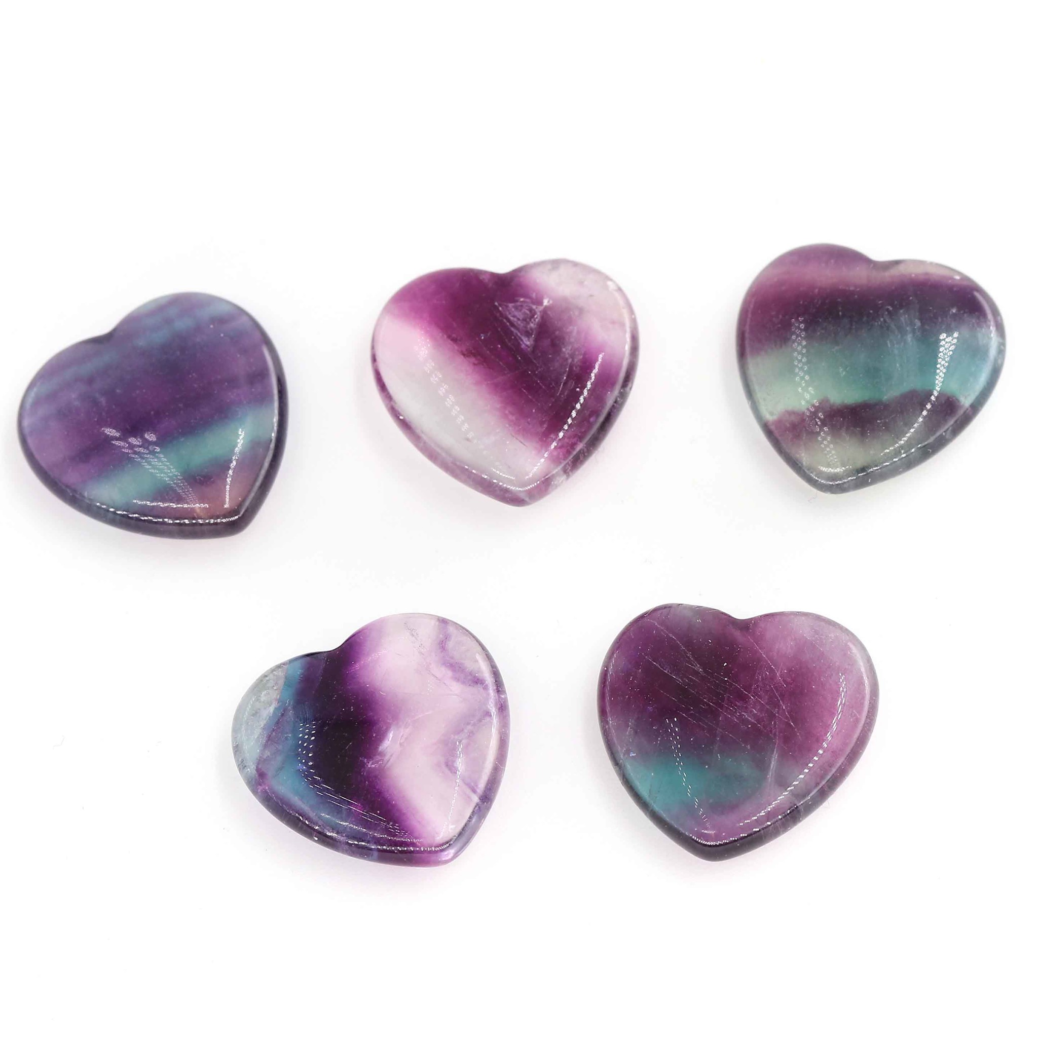 Bild von Fluorit "Love Hearts" 20x6mm TOP Extra