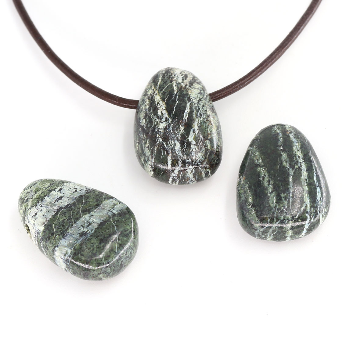 Bild von Silberauge Nugget-Tropfen 20x30mm mit 3mm Loch Anhänger 