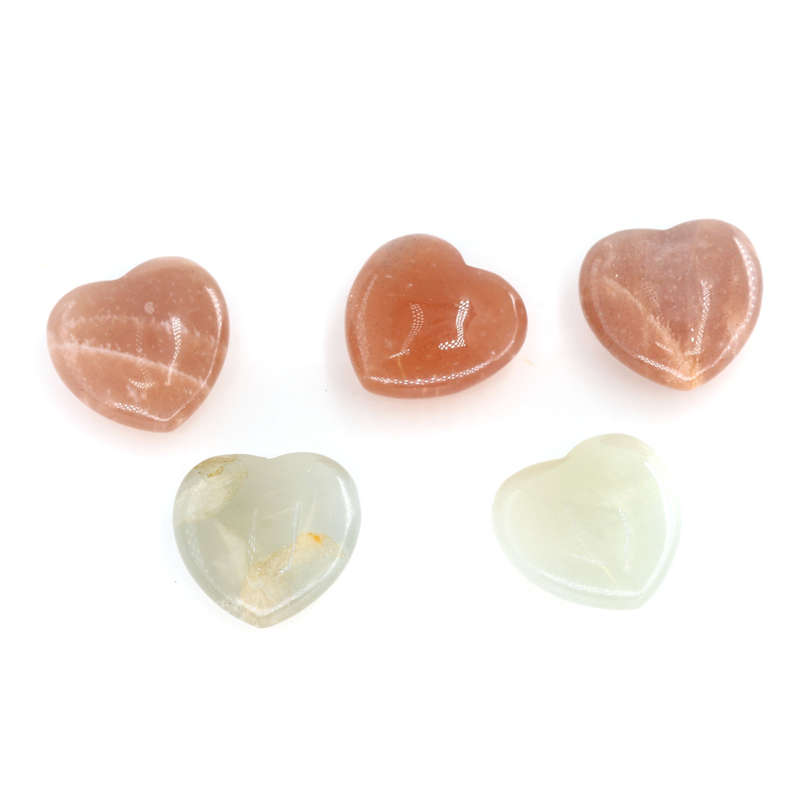 Bild von Mondstein "Love Hearts" 20mm (multicolor)