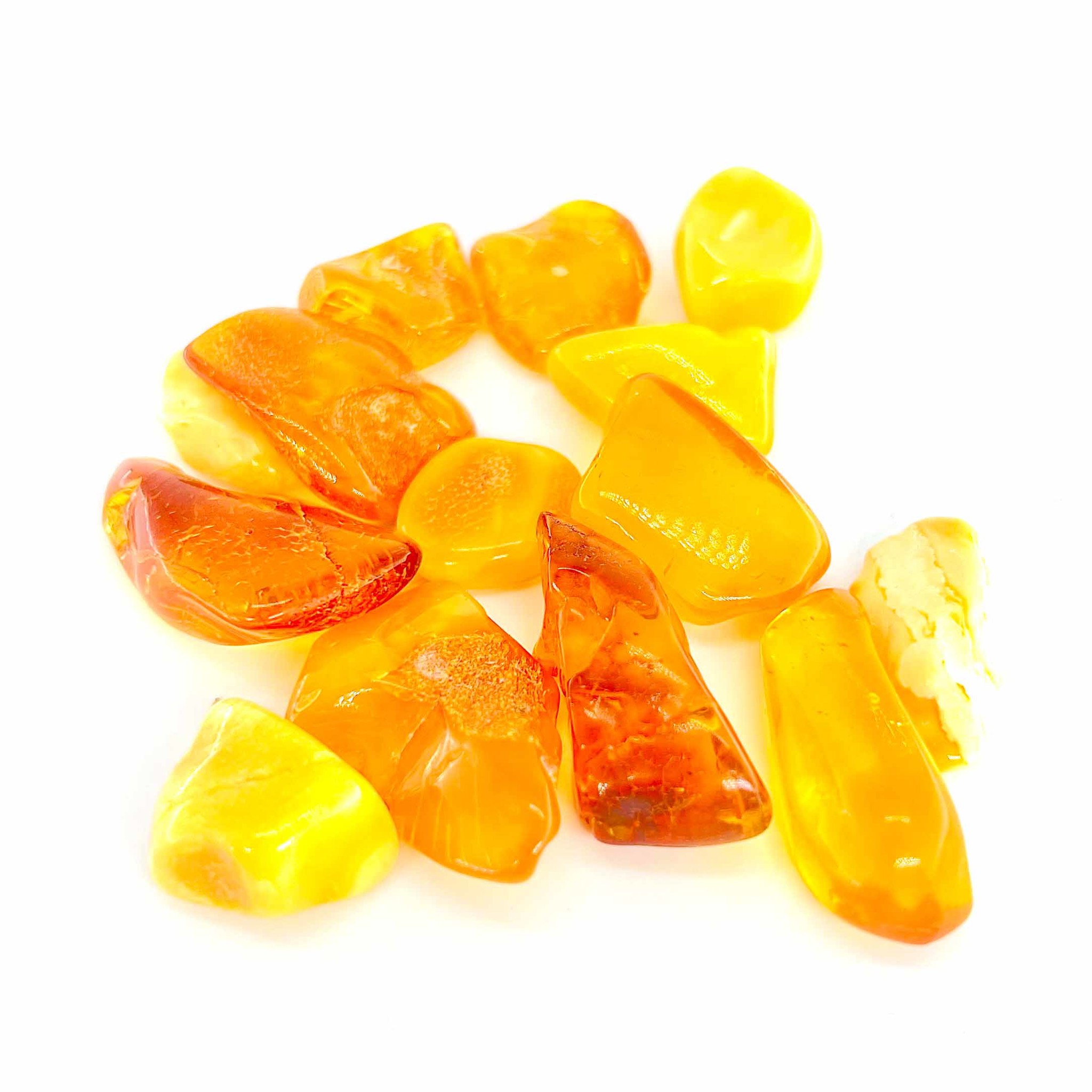 Bild von Bernstein Trommelsteine (VE: 30g)