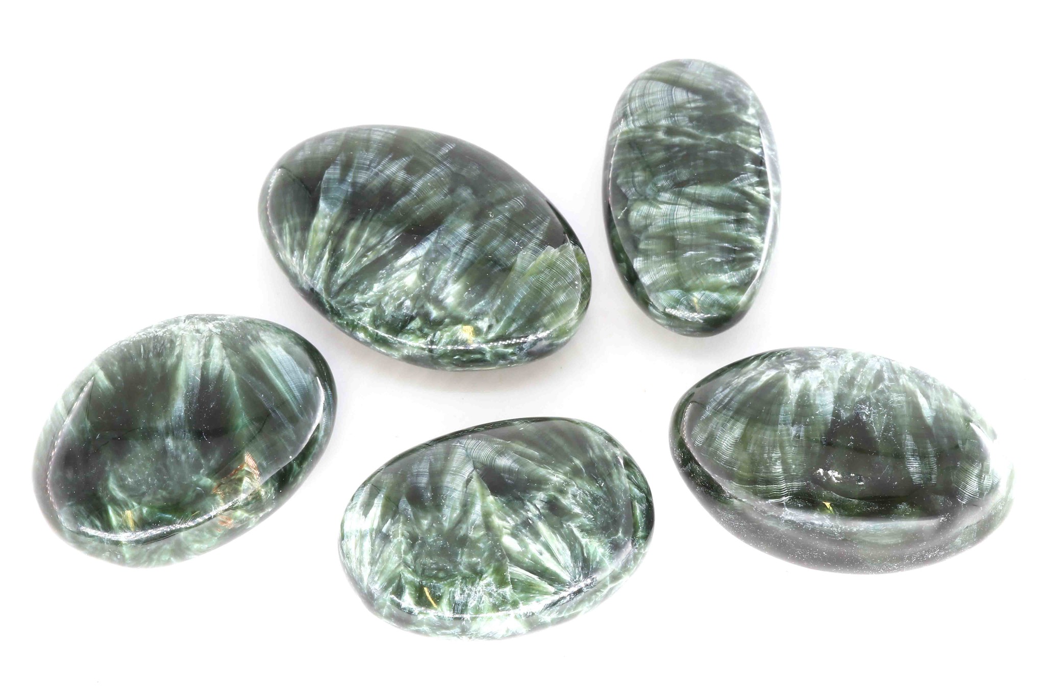 Bild von Seraphinit-Klinochlor Handschmeichler TOP 45x30mm