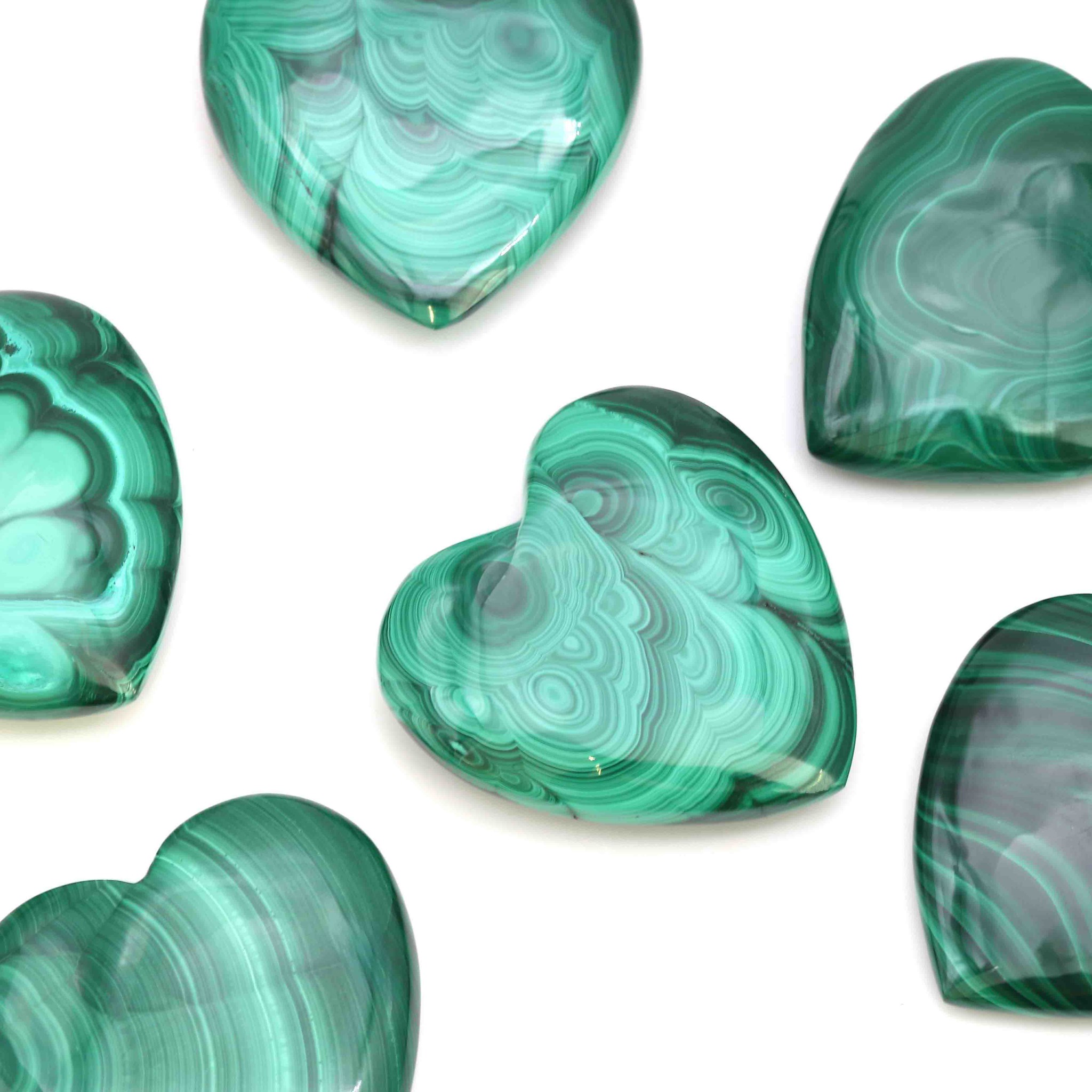 Bild von Malachit "Love Hearts" 50mm