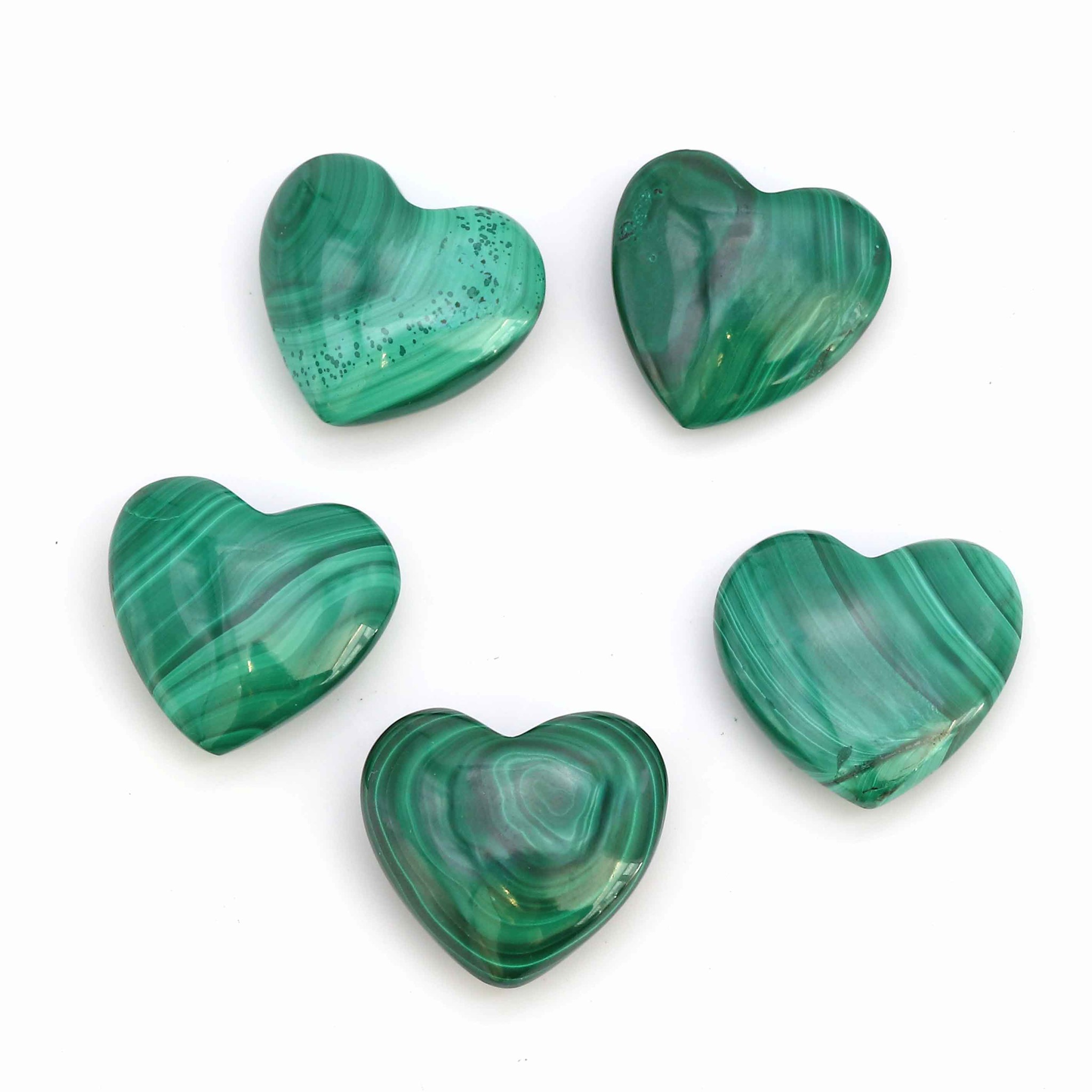 Bild von Malachit "Love Hearts" 20mm