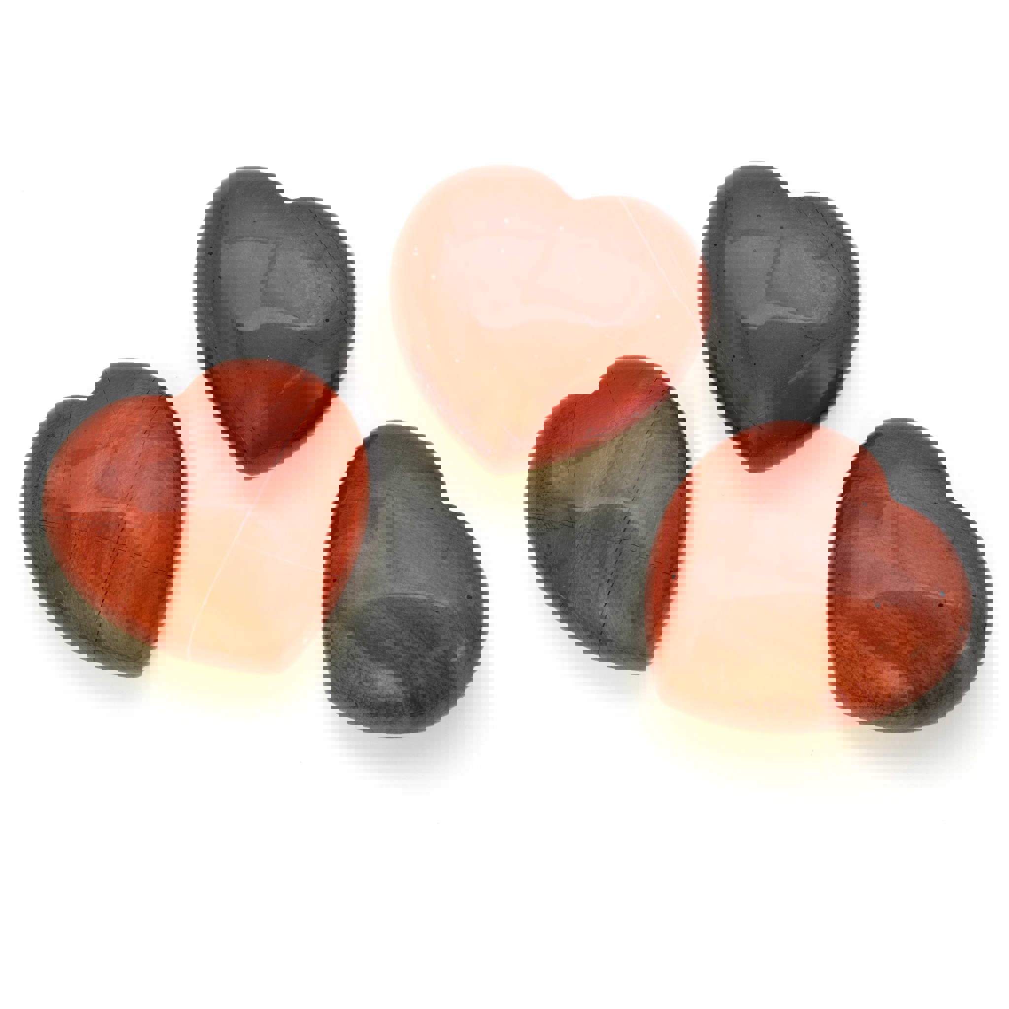 Bild von Roter Jaspis "Love Hearts" 30x14mm