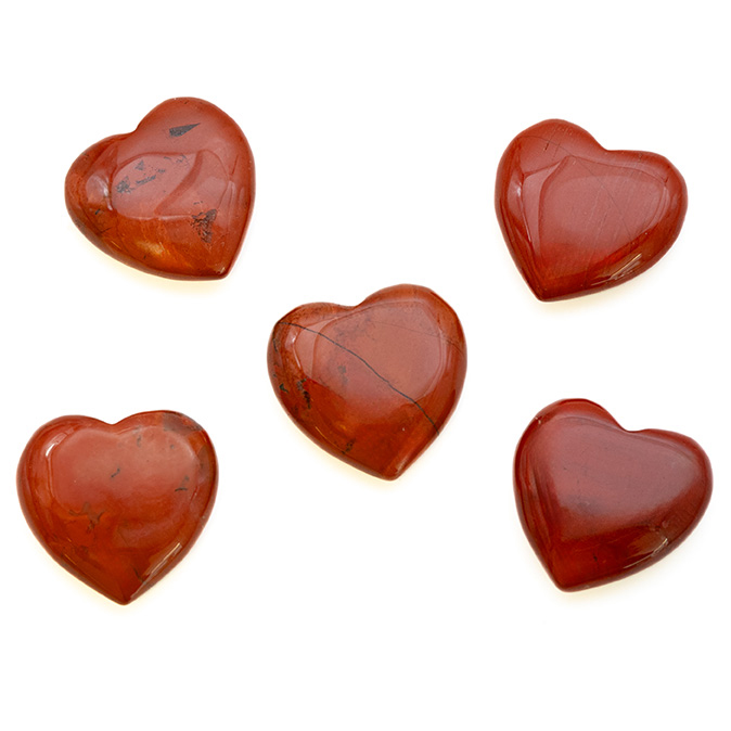 Bild von Roter Jaspis "Love Hearts" 20mm