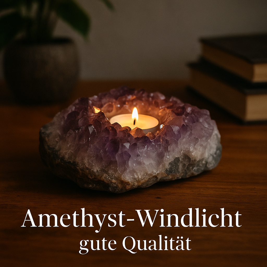 Bild von Amethyst Windlicht Stufe Extra