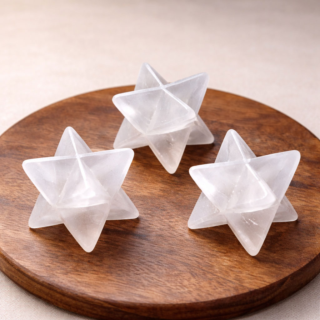 Selenite Merkaba 4 cm