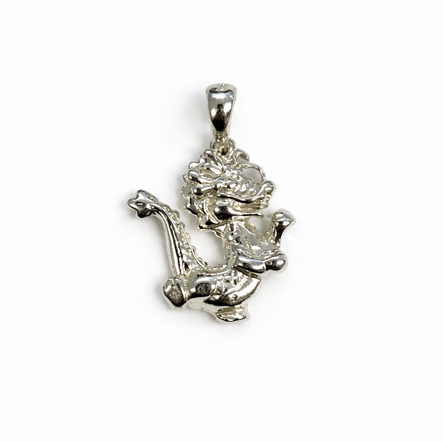 Bild von Drachen 17x17mm Anhänger, Silber 925