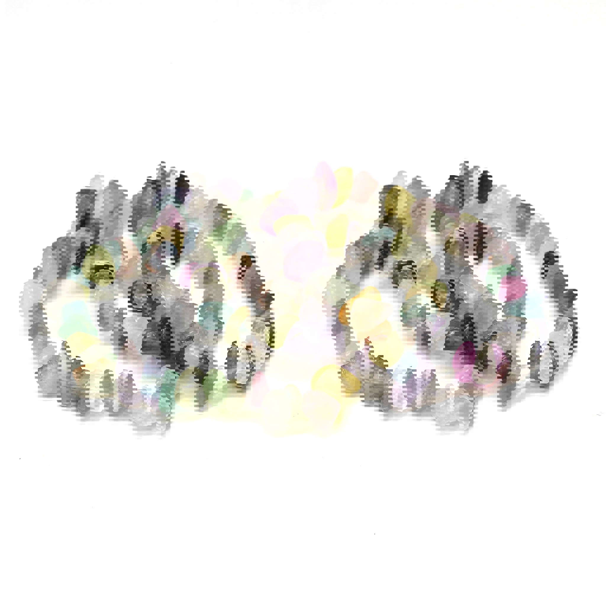 Bild von Fluorit Splitter  7-11mm Armband (VE: 20er Set)