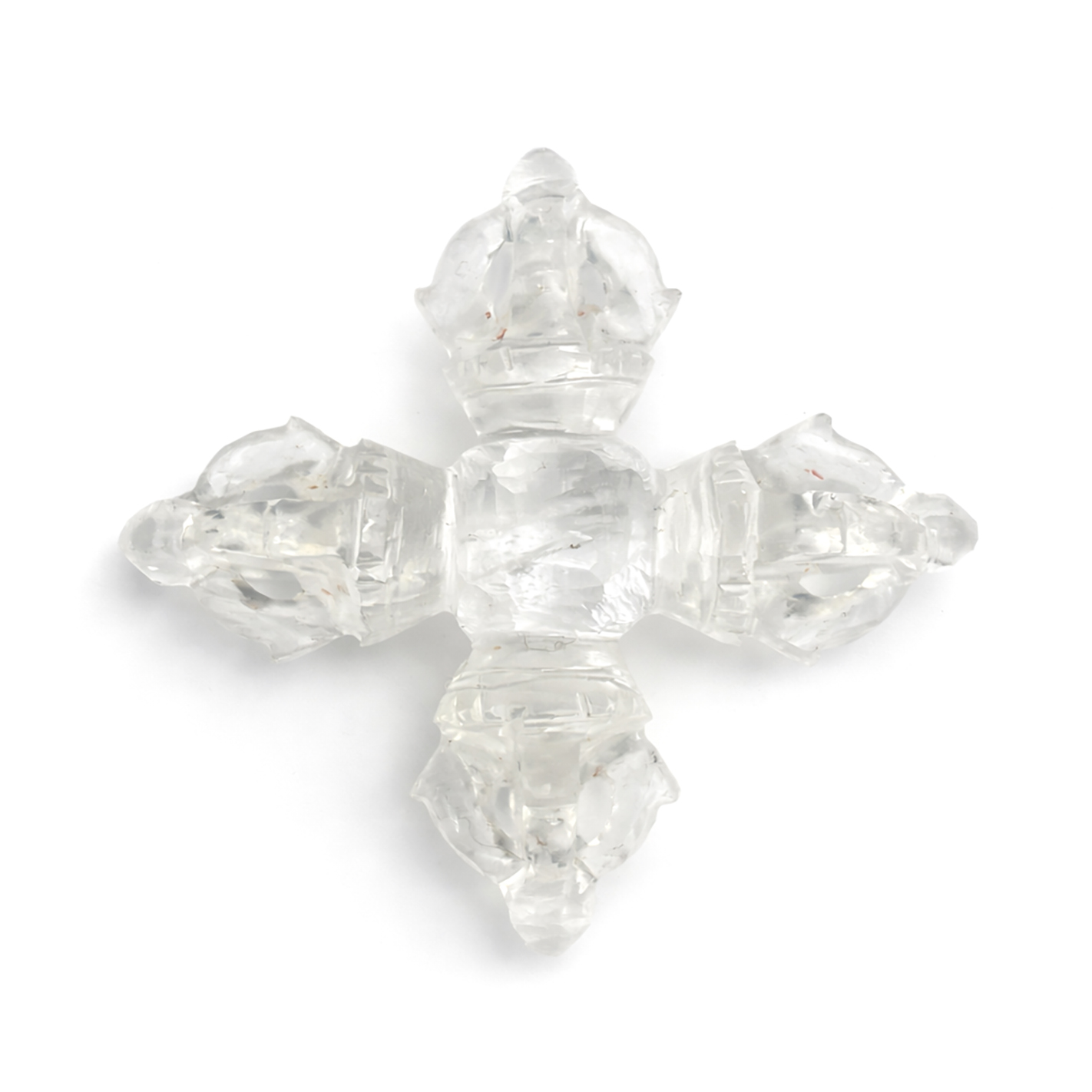 Bergkristall Dorje 40mm TOP (Doppel-Dorje)