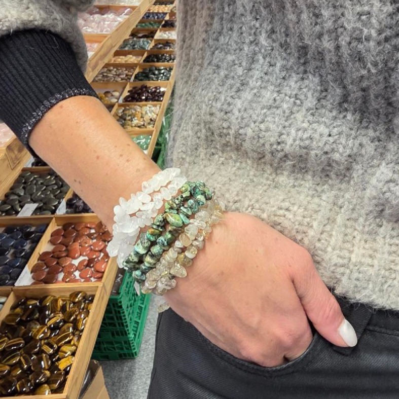 Türkis Splitter  7-11mm Armband (VE: 20er Set)