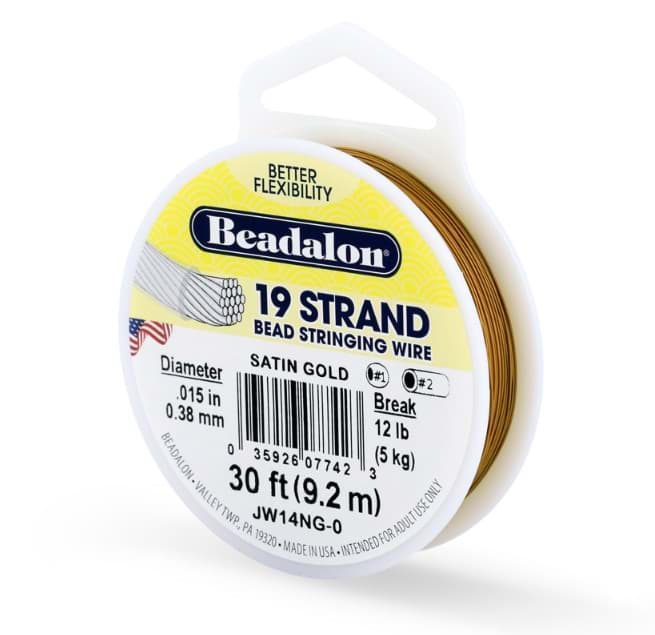 Schmuck-Draht "Soft 19" 0.38mm (9.2m) Satin Gold