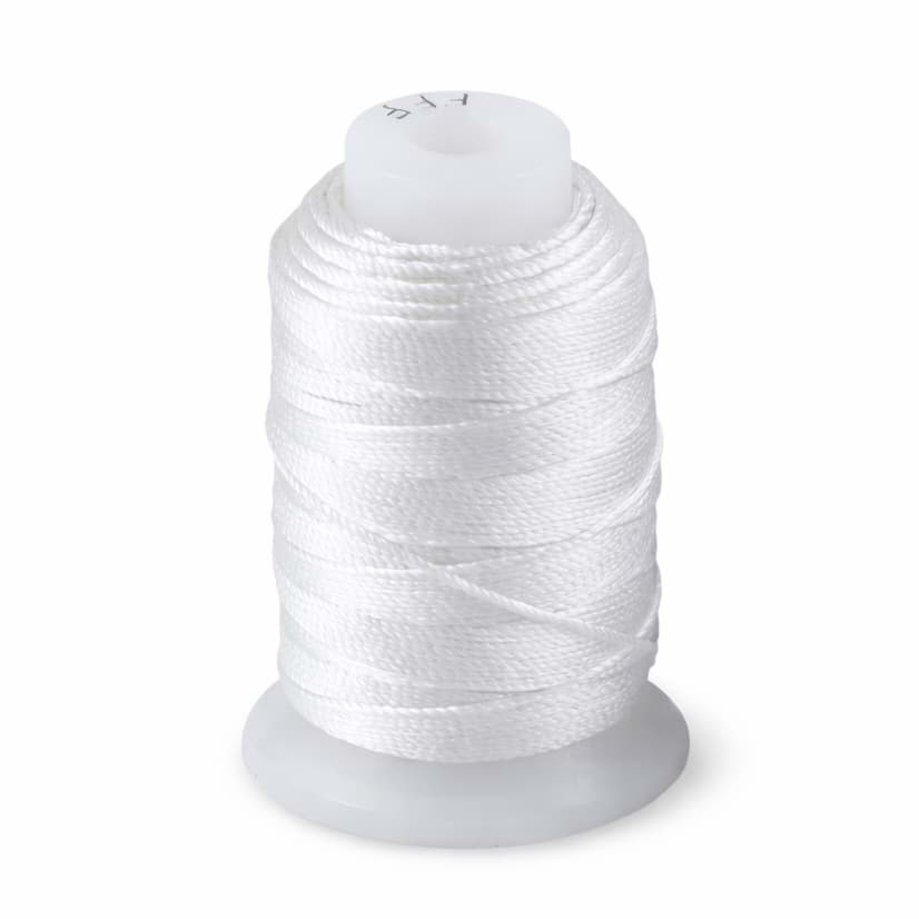 Perlseide Seide weiss 0.35mm, Rolle à 127m