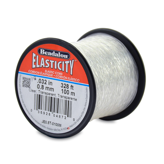Beadalon Elast-Gummi  0.8mm auf 100m Rolle