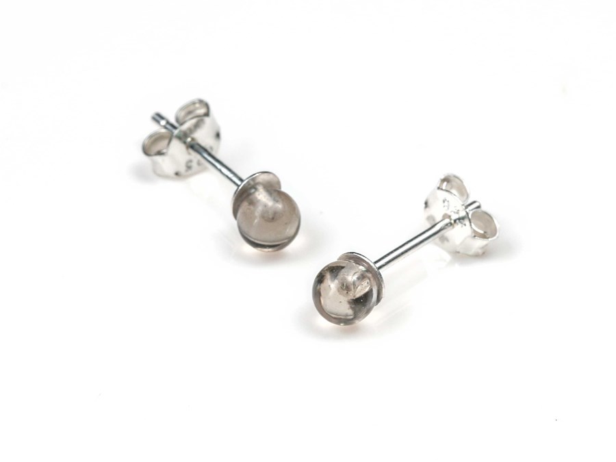 Bild von "Kugel". Rauchquarz. Ohrstecker. Silber 925