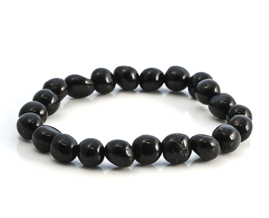 Bracciale di tormaline (schorl) 6x8 mm